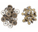 17mm Bronze Jeans Buttons with Fixing Hand Tool (Pack of 10)